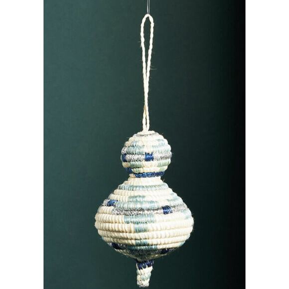 Anthropologie Other - Anthropologie Woven Raffia Finial Ornament Single Ornament